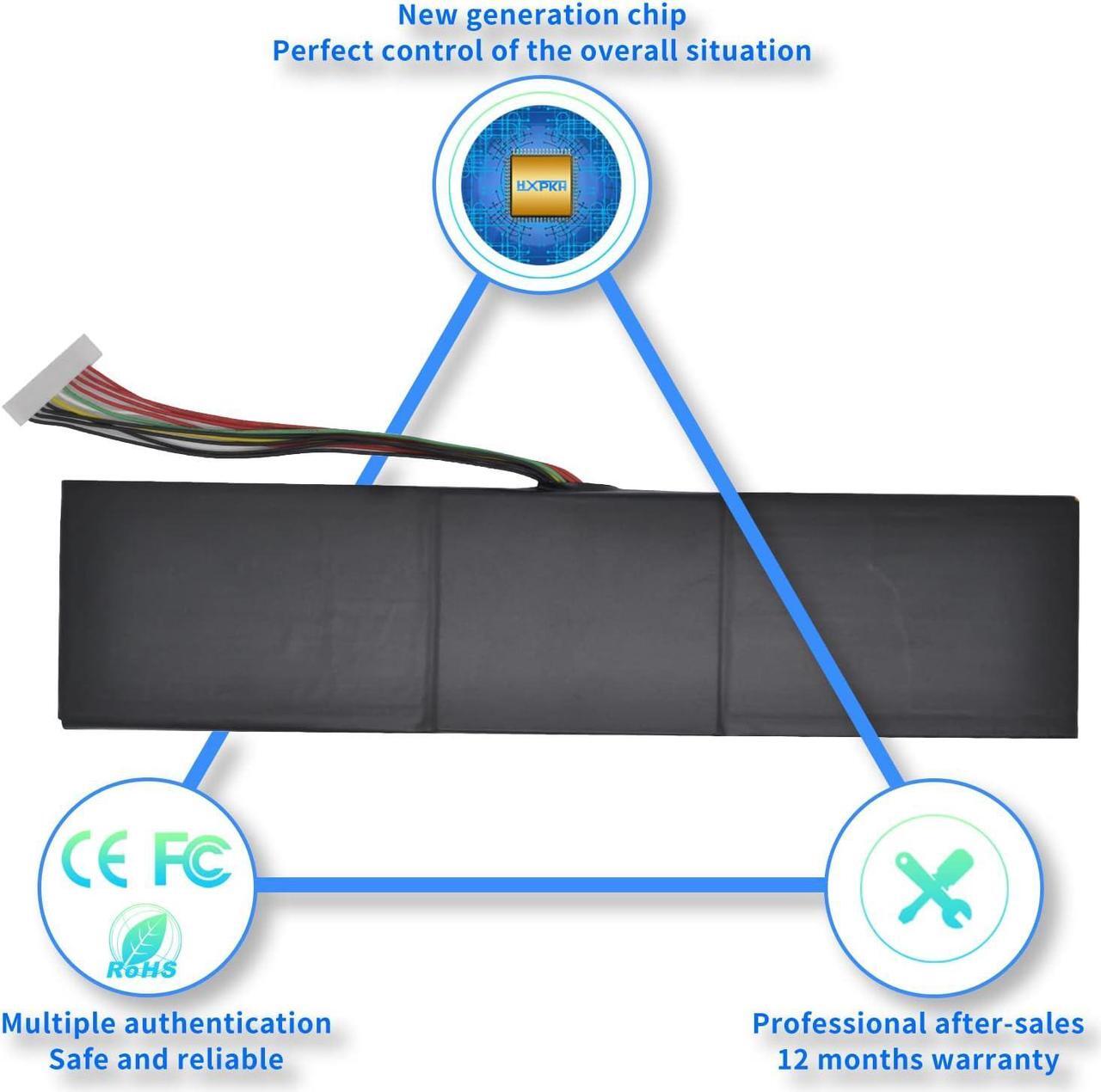 Alt view image 4 of 7 - HXPK GAG-J40 Laptop Battery for Gigabyte Aero 14 15 17 Serie Aero 14-V7 14-K7 14-W-CF2 15 XA 15-X9 15-Y9 17 XA RP77 17 XA HDR Aorus 17 YA Gaming X5 V6 V7 V8 X7 v6 v7 X7 Dt V6 Dt V7 Dt V8 X9 DT