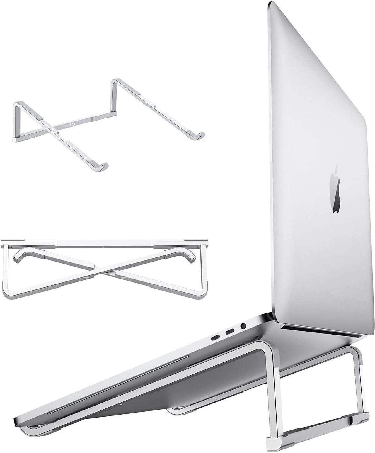 Main image of WixGear Laptop Stand for Desk Adjustable Foldable Lightweight Aluminum Laptop Holder Riser, Flat Folding for Storage/Travel