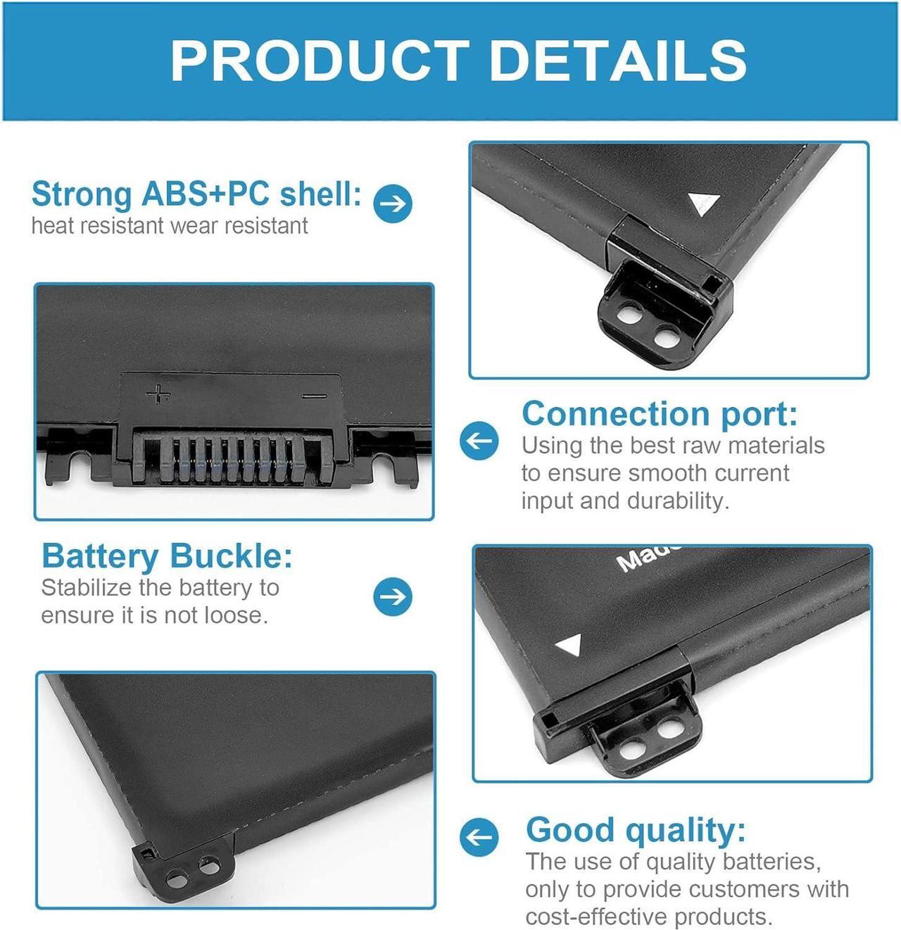 Alt view image 3 of 6 - L11119-855 HT03XL Battery for HP Pavilion 15-CS 15-DA 15-DB 15-DW 17-CA 14-CE 14-CF 14-DF 15-DA0012DX 15-DA0014DX L11421-542 L11421-2C2 HT03041XL HTO3XL Laptop Replacement HSTNN-UB7J HSTNN-LB8M