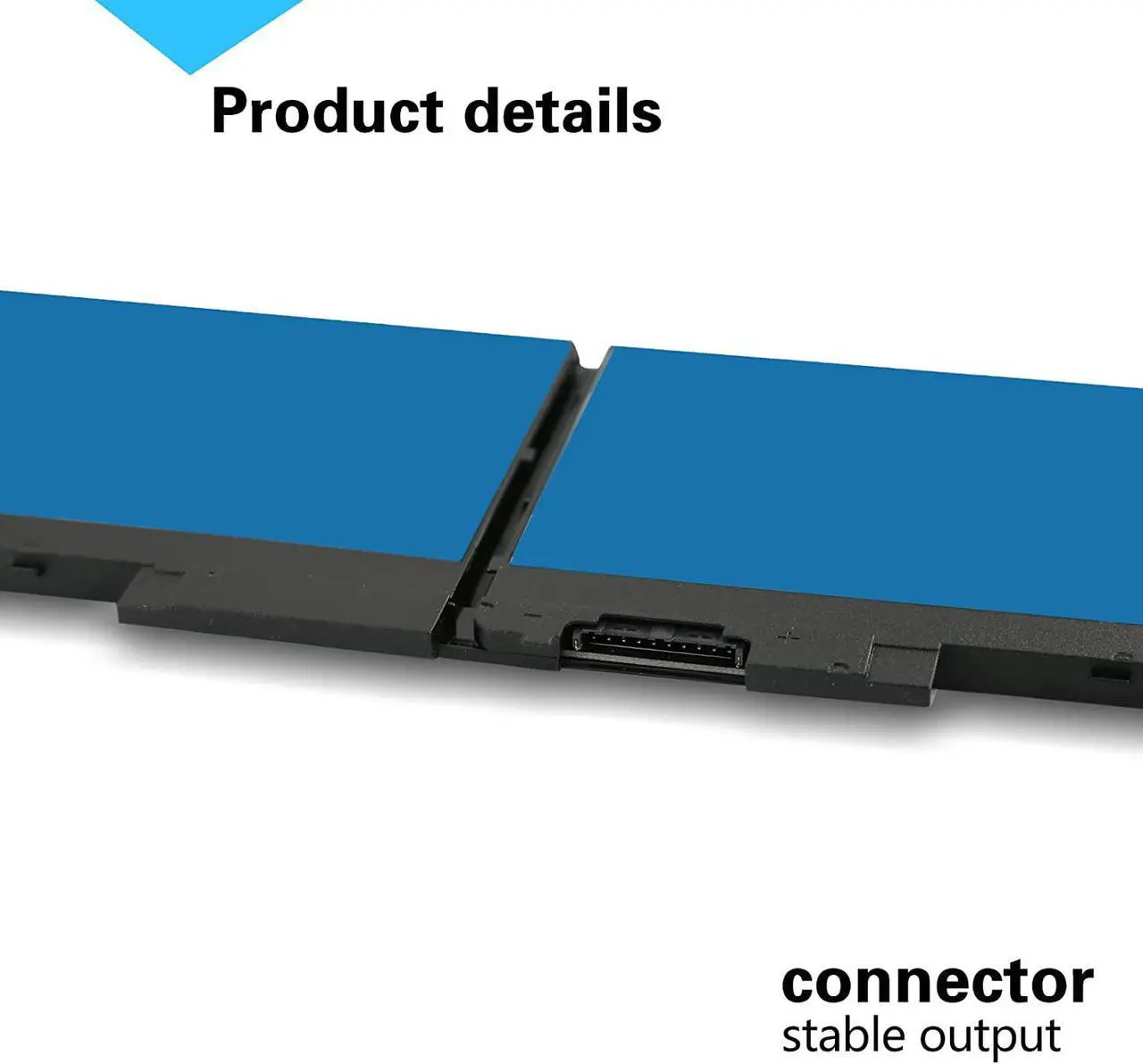 Alt view image 3 of 7 - FSKE 4GVMP Battery 68Wh for Dell Latitude 5400 5500 Inspiron 7590/7591/7791 2-in-1 Precision 3540 3550 Laptop 1V1XF R8D7N 9JRYT RF7WM X77XY C5GV2 MCV1G 7.6V 8500mAh 4-Cell