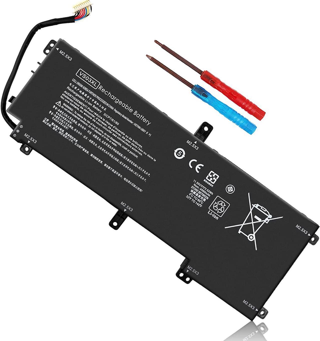 Main image of 52Wh VS03XL 849313-856 Battery Replacement for HP Envy 15t-as100 15t-as000 15-as000 15-as100 15-as133cl 15-as043cl 15-as020nr 15-as031nr 15-as027cl 15-as182cl 849047-541 849313-850 HSTNN-UB6Y 11.55V