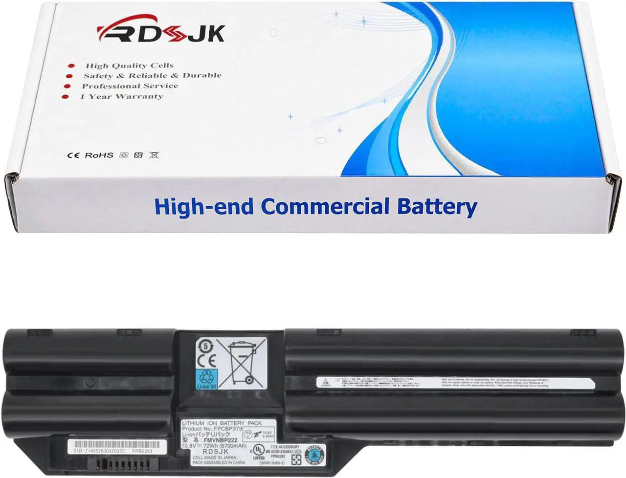 Main image of FPCBP373 FMVNBP222 Laptop Battery for Fujitsu LifeBook T732 T734 T902 Series FPB0283 3INR19/66-2 10.8V 72Wh 6700mAh