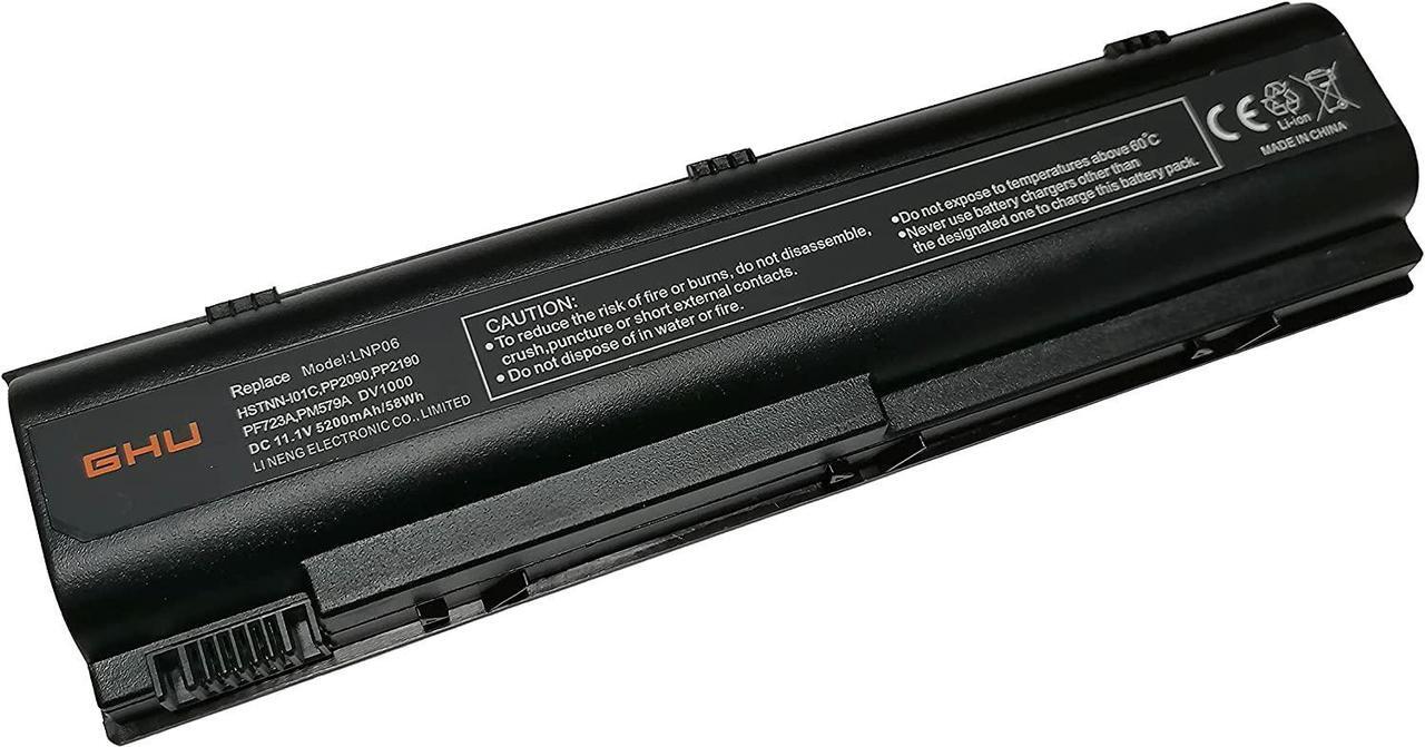 Alt view image 4 of 7 - GHU 58W Battery 367759-001 367760-001 383492-001 383493-001 Compatible with HP Pavilion DV1000 DV1200 DV1400 DV4000 DV5000 Compaq Presario C300 C500 V2000 V4000 V5000 PF723A PM579A
