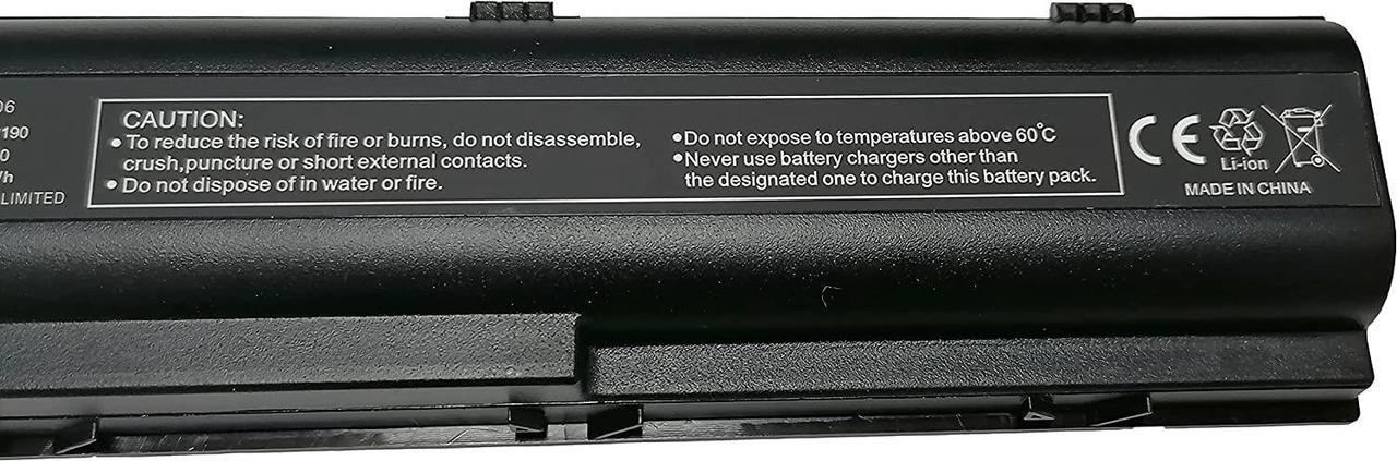 Alt view image 6 of 7 - GHU 58W Battery 367759-001 367760-001 383492-001 383493-001 Compatible with HP Pavilion DV1000 DV1200 DV1400 DV4000 DV5000 Compaq Presario C300 C500 V2000 V4000 V5000 PF723A PM579A