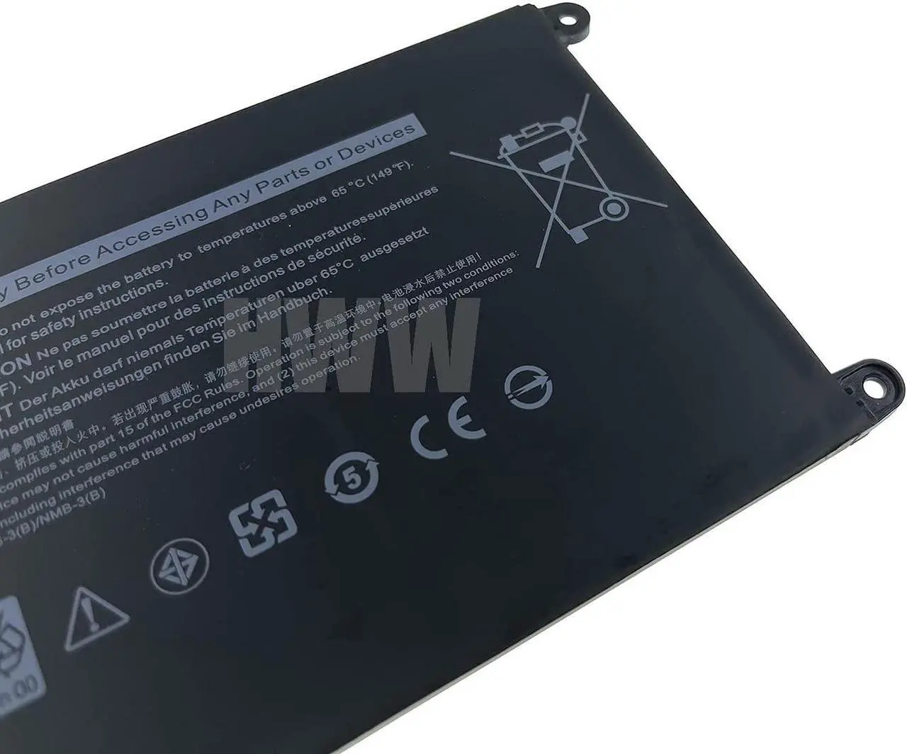 Alt view image 3 of 4 - HWW New 11.4V 42Wh 3500mAh JPFMR Battery Compatible with Dell Chromebook 3400 5488 5493 5593 7MT0R 16DPH Series