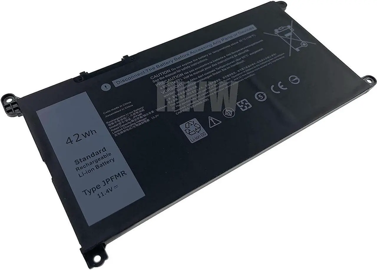 Main image of HWW New 11.4V 42Wh 3500mAh JPFMR Battery Compatible with Dell Chromebook 3400 5488 5493 5593 7MT0R 16DPH Series