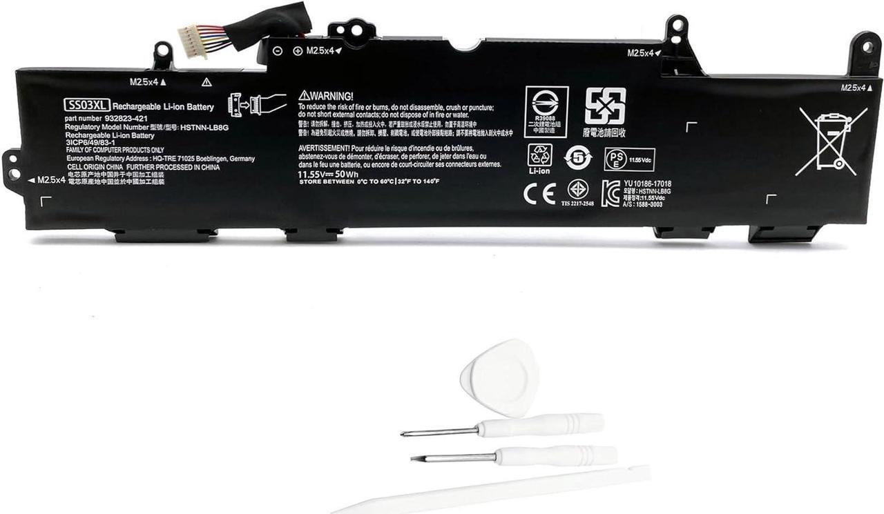 Main image of HCSK SS03XL New Laptop Battery for Hp EliteBook 730 735 740 745 755 830 840 846 G5 745 840 G6 ZBOOK 14U G5 G6 Series HSN-I12C HSN-I13C-4 HSTNN-LB8G 932823-421 933321-855 HSTNN-IB8C 11.55V50Wh, LK03XL