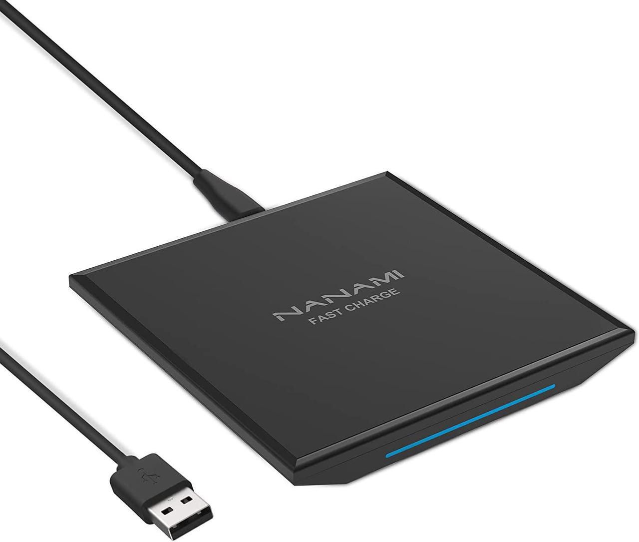 Main image of Upgraded Wireless Charger - Qi Certified 15W Max Fast Charging Pad Compatible iPhone 14/13/13 mini/12/Pro Max/Mini/11/XS/XR/X/8/AirPods Pro Samsung Galaxy S23/S22/S21/S20/S10/S9/S8/Note 20/10