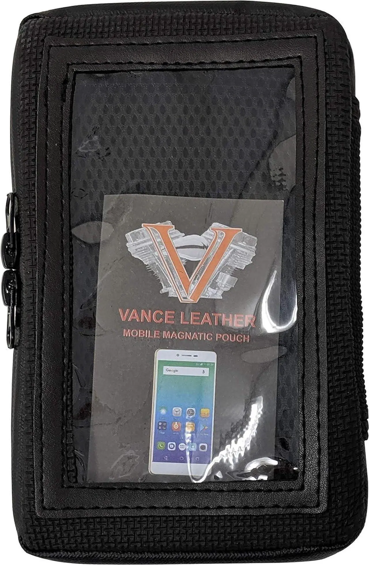 Alt view image 2 of 5 - Motorcycle Magnetic Cell Phone & GPS Holder Tank Bag Compatible i Phone, Blk Waterproof
