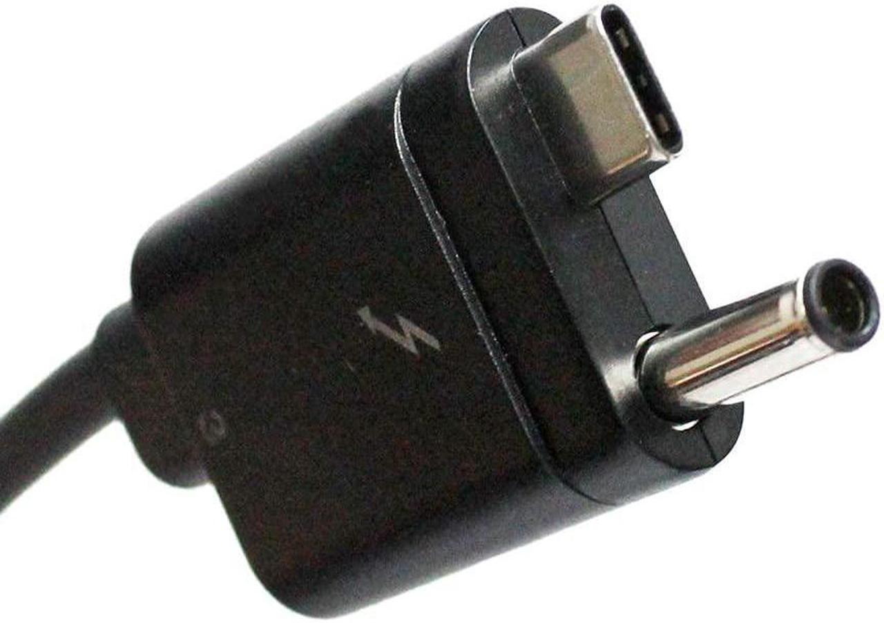 Alt view image 3 of 4 - Thunderbolt 3 Cable: Single Custom End (AC+USB Type-C to USB Type-C) Replacement for HP Part Number: 843011-001 855117-001 59CM