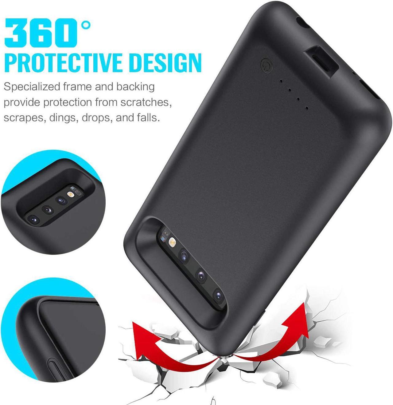 Alt view image 3 of 7 - Battery Case for Samsung Galaxy S10,[7500mAh] Portable Charging Case External Battery Pack for Samsung Galaxy S10 Charger Case (6.1 inch)