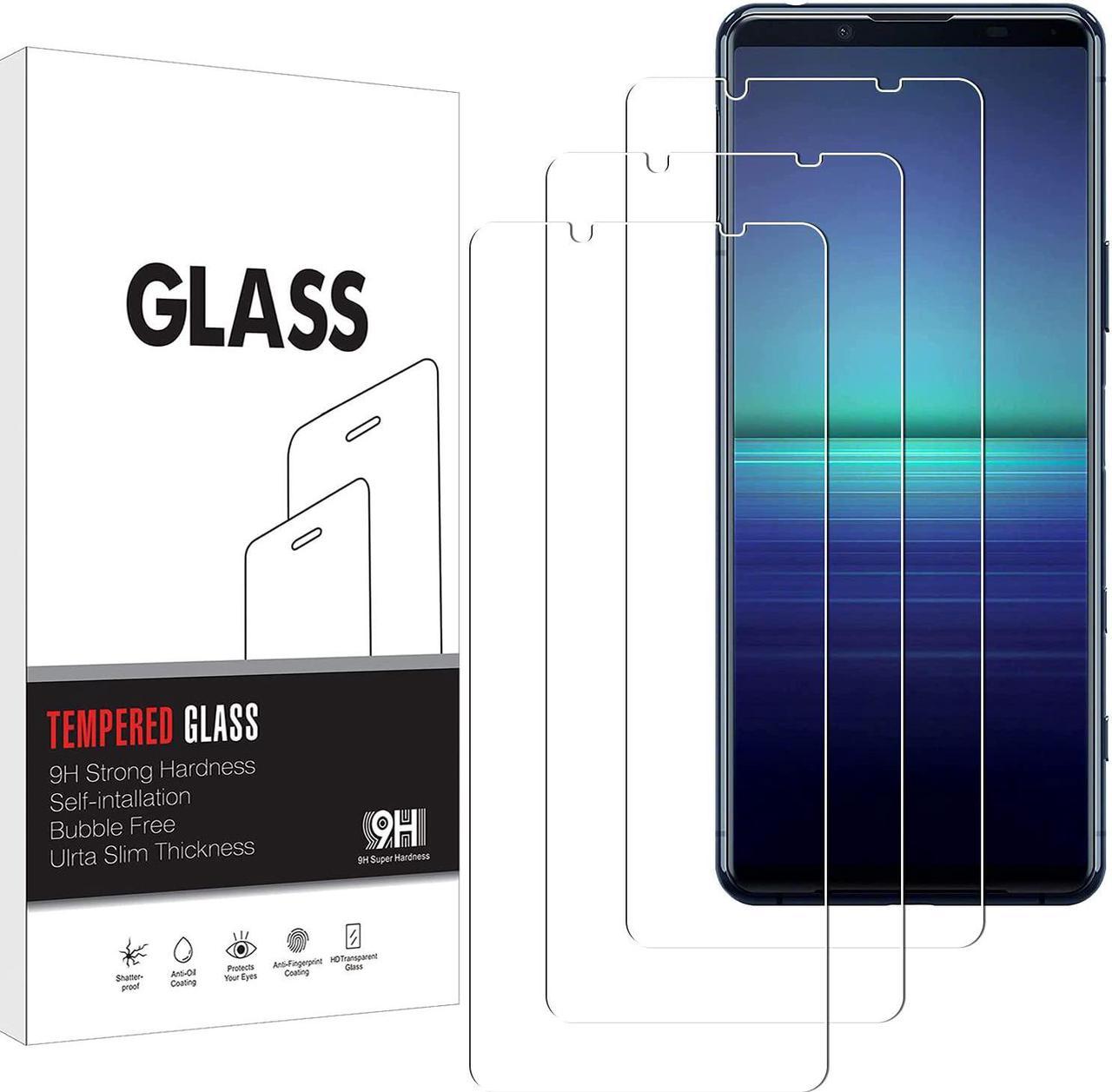 KELOLIN [3 Pack] Screen Protector for Sony Xperia 5 II, Easy to Install, HD Anti-Scratch Anti-Fingerprint No-Bubble Tempered Glass Screen Protector, Compatible with Sony Xperia 5 II