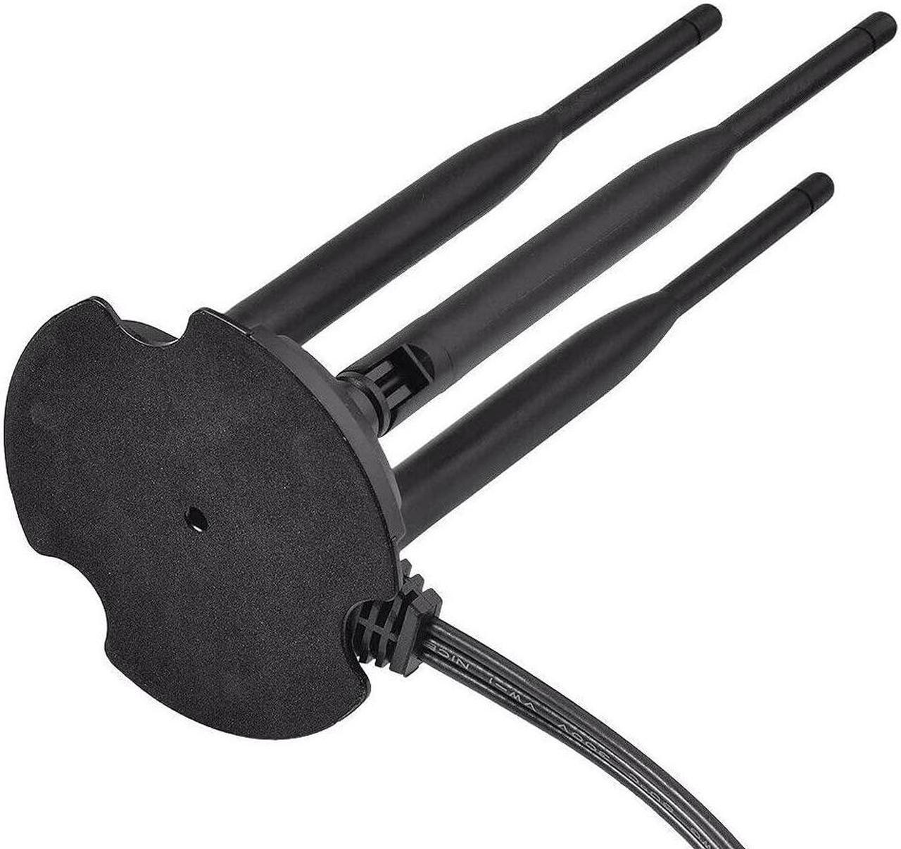 Alt view image 6 of 7 - 2.4GHz 5GHz Dual Band WiFi Antenna, 3 RP-SMA Male Antenna Magnetic Base for PC Desktop Computer, WiFi Wireless Router, Mobile Hotspot, PCI PCIe WiFi Card, External WiFi USB Adapter