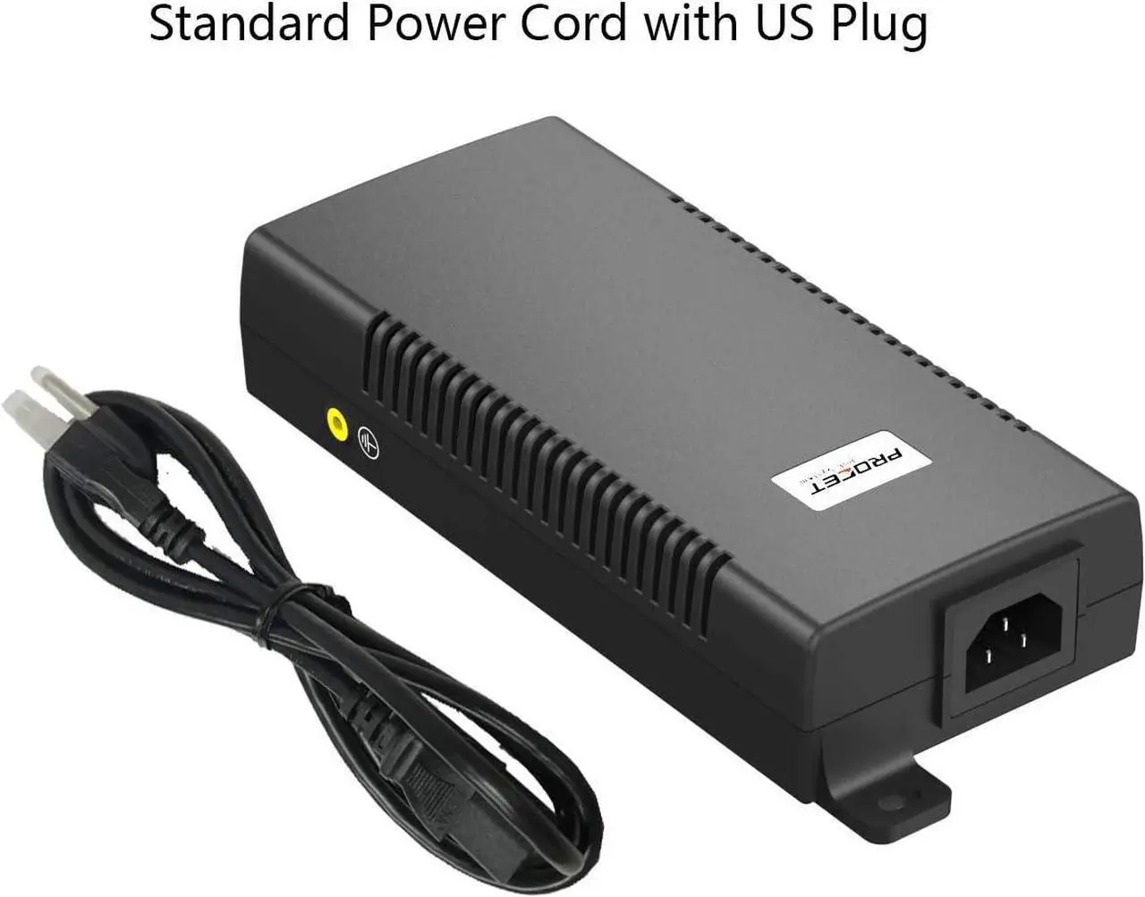 Alt view image 2 of 6 - Procet Gigabit 90W POE++ Iniector - Power Over Ethernet PoE++ for 802.3af/at/bt Device, 10/100/1000Mbps Shielded RJ-45, Plug & Play 6KV Surge Protector and Fire Resistant