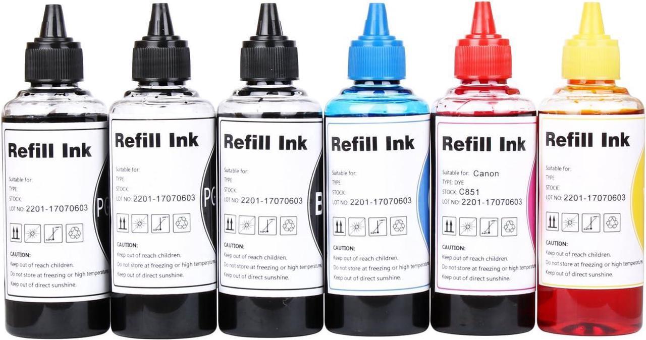 CoYlBod Refill Ink Kit PGI-250 CLI-251 / PGI-250XL CLI-251XL PIXMA MX922 MX722 IX6820 MG6620 MG6420 MG5620 MG5522 MG5520 MG5422 MG5420 IP7220, Use for Refillable Cartridges or CISS