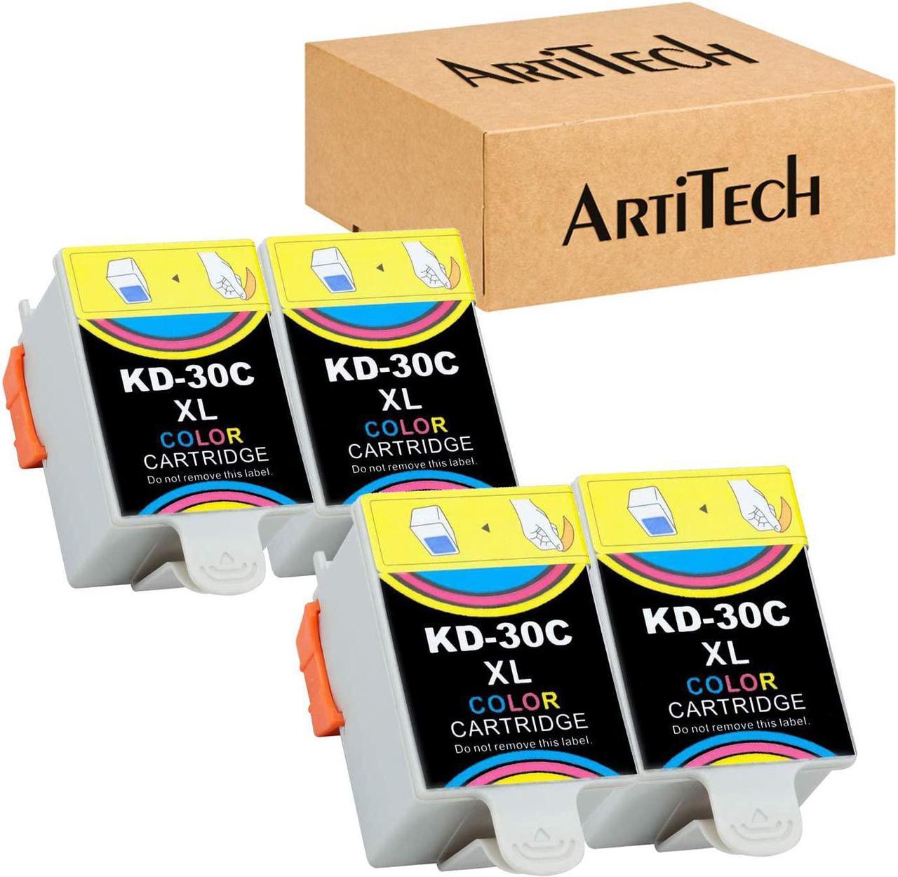 Replacement for Kodak Color 30C 30XL Compatible Ink Cartridges 4 Pack Color Ink Use for Kodak ESP 3.2, C110, C310, C315, Office 2150, Office 2170, Hero 3.1 Hero 5.1 Series Printers