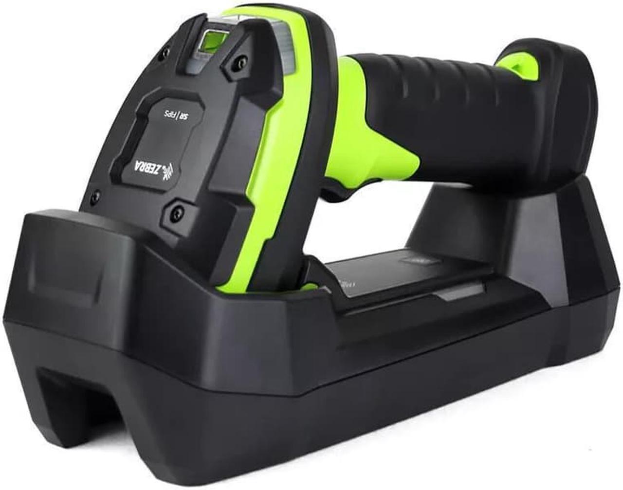 Zebra DS3678-SR3U42A0SFC - Cordless Barcode scanner, Zebra DS3600-SR, 1D/2D Imager, Rugged, USB, Handheld, IP65 and IP67, Standard Range, Vibration Motor, Green