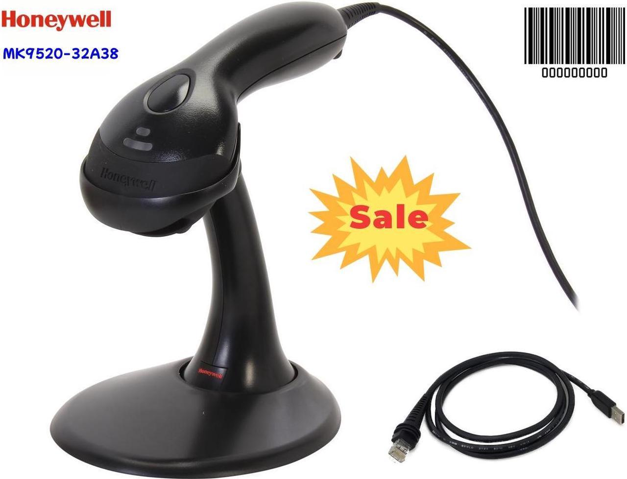 Honeywell Voyager MS9520 Barcode Scanner USB Bar Code Reader with USB Cable and Stand MK9520-32A38