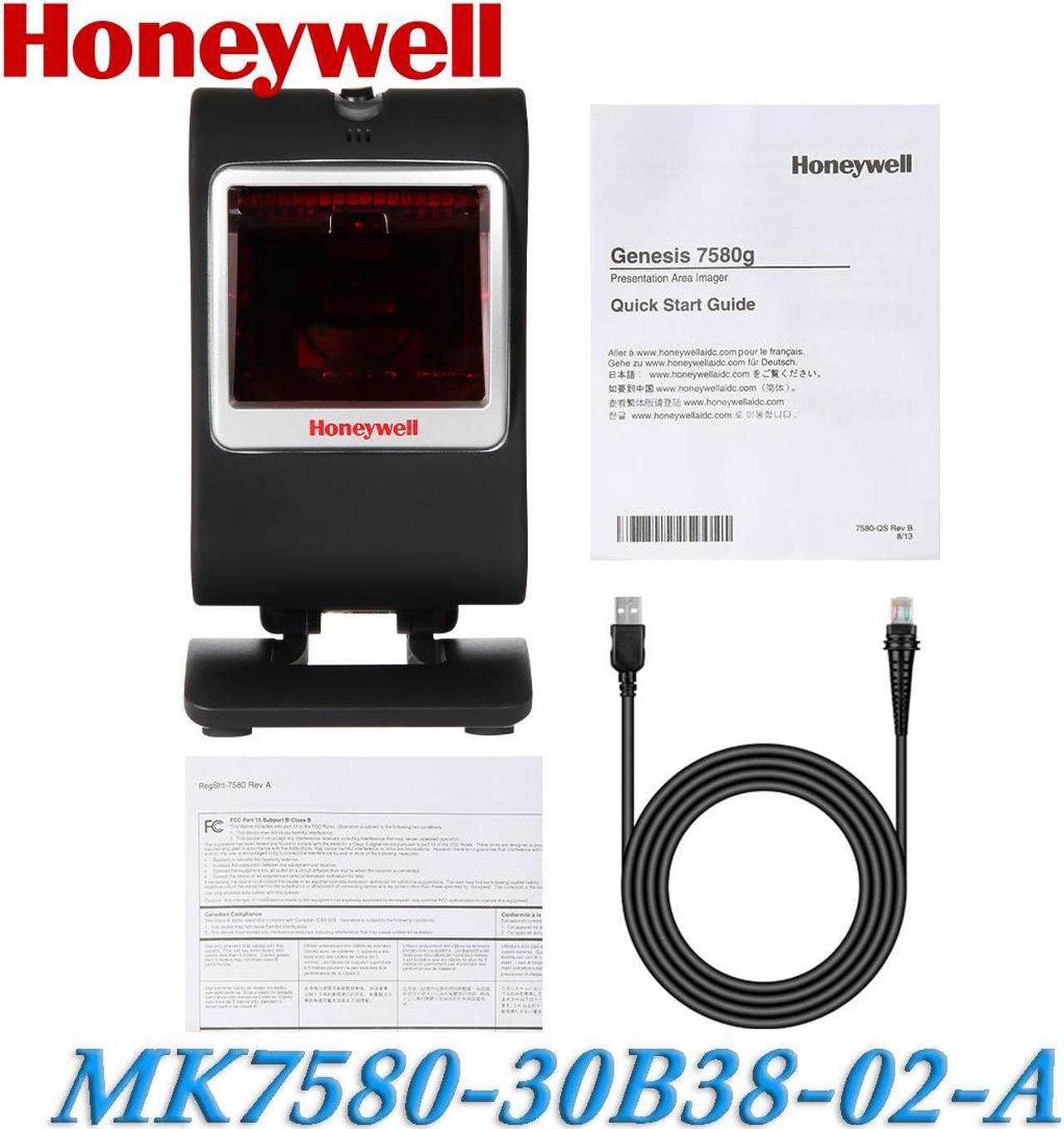 Honeywell Hands-free Barcode Scanner Genesis MK7580-30B38-02-A 2D QR Code Reader USB Cable Kit