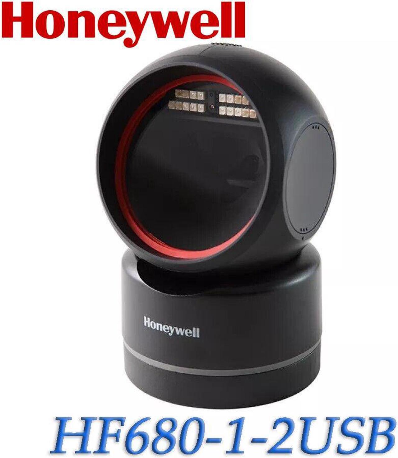 Honeywell 2D Hands-free Barcode Scanner Area-Imaging QR Bar Code Reader with USB Cable HF680-1-2USB Black