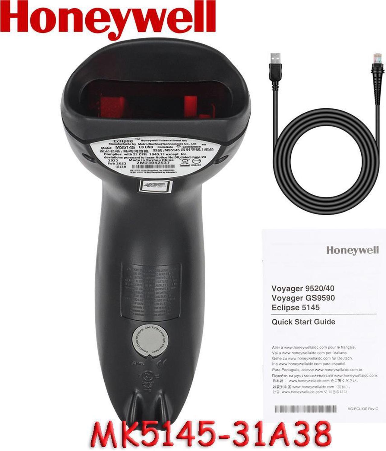 Honeywell Metrologic MK5145-31A38 1D Eclipse Laser Handheld Barcode Scanner Reader with USB Cable Kit