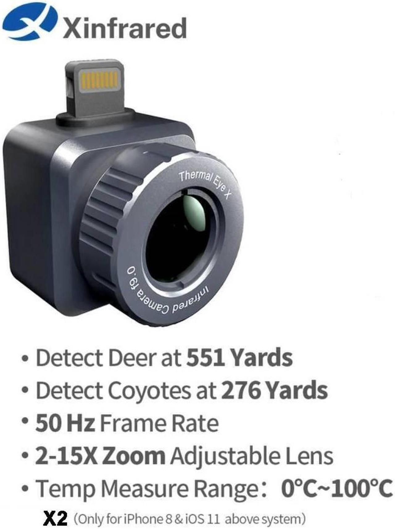 Alt view image 6 of 6 - InfiRay X2 Thermal Imaging for Hunting Rescue Hiking Camping with Handle and Laser for iOS