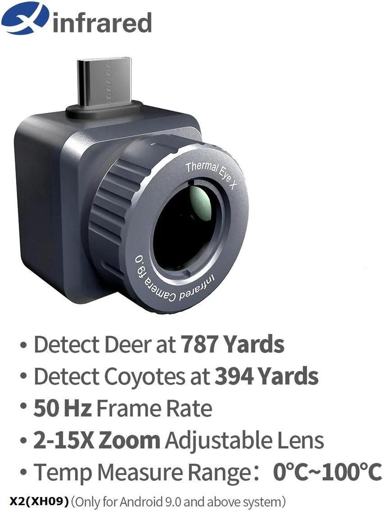 InfiRay X2 /XH09 Thermal Imaging Camera Imager Scope for Insulation Inspection With laser radiation, with reverse charging bracket,Android