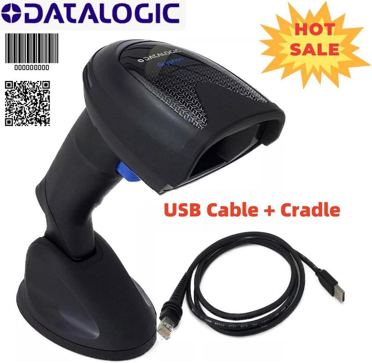 QR Code Reader Gryphon GD4590-BK-B 2D Barcode Scanner GD4500 with USB Cable and Base