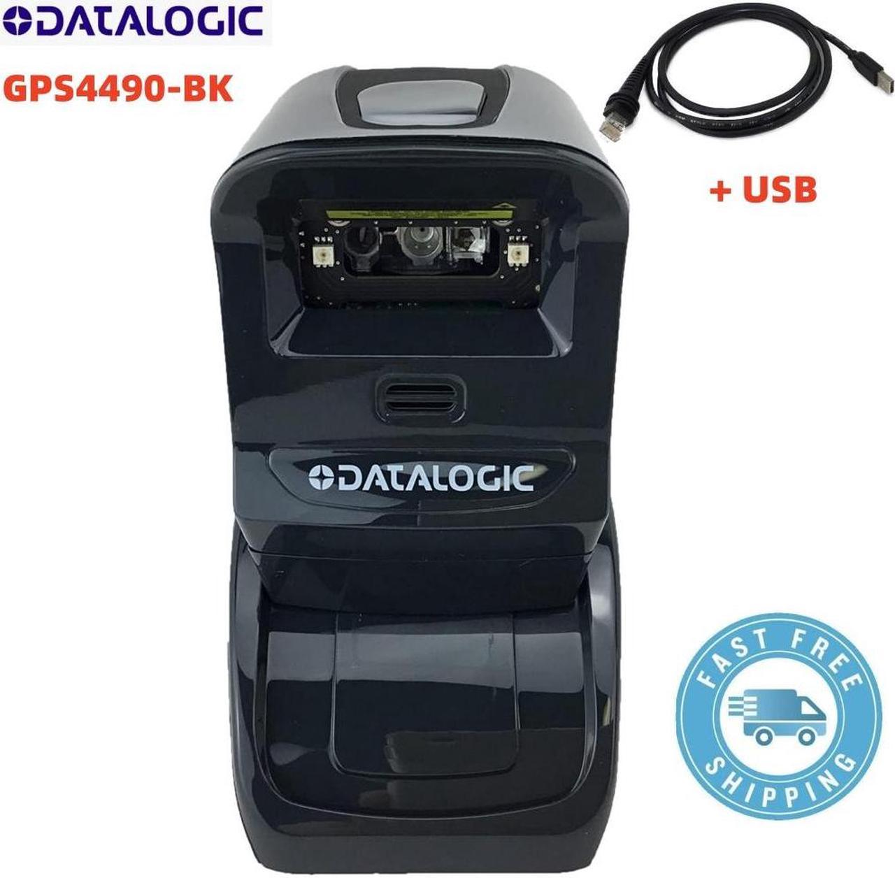 Barcode Scanner GPS4490-BK 2D/1D Bar Code Reader with USB Cable and Adjustable Stand