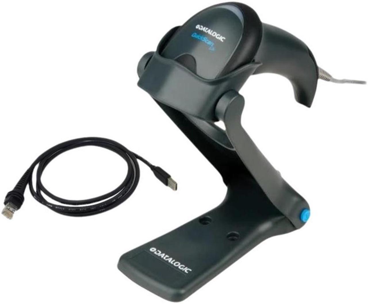 Quickscan QW2120-BKK1S Barcode Scanner 1D Imager Code Reader with USB Cable and Stand