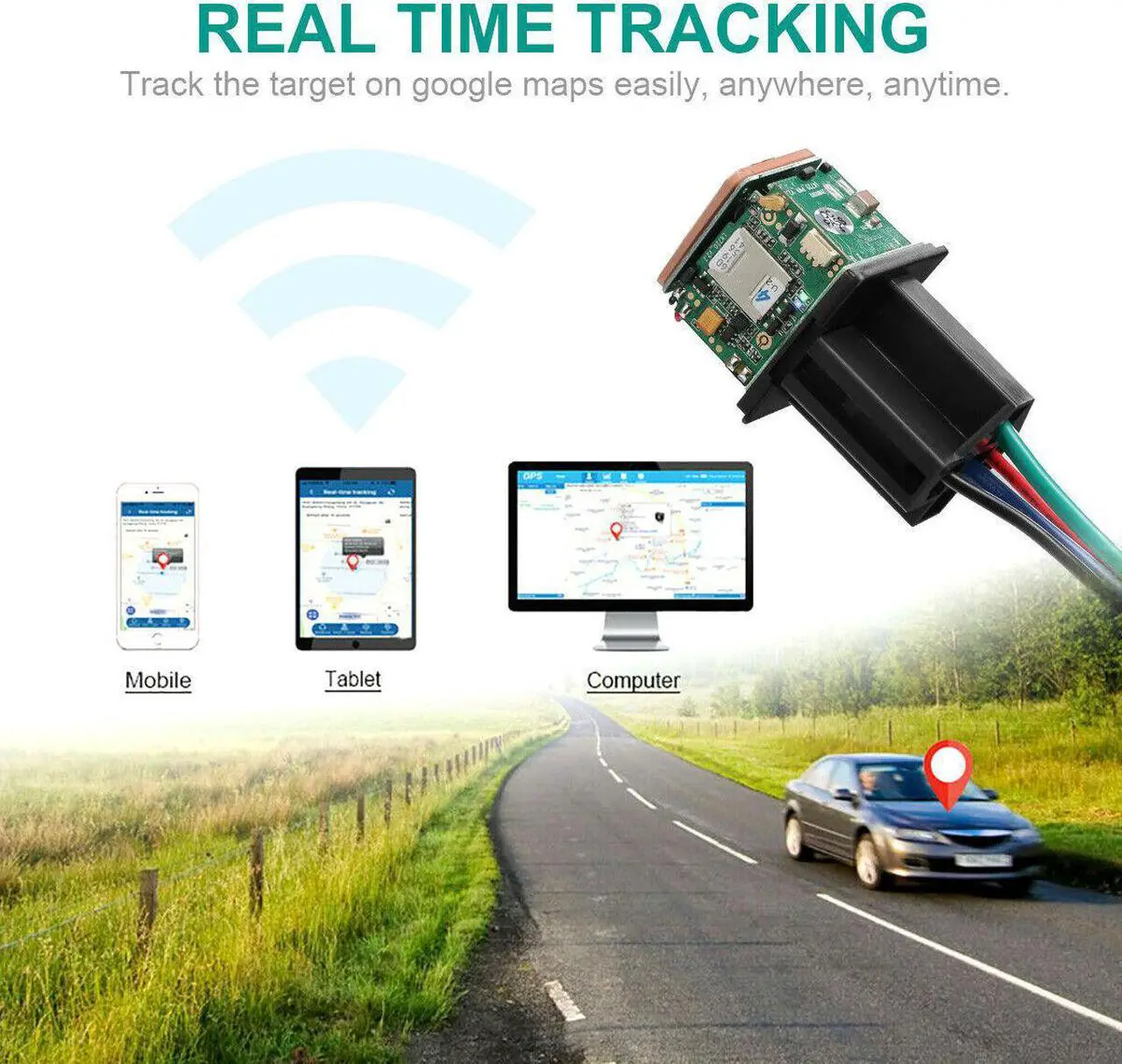 Alt view image 4 of 6 - Hidden Car Tracking Relay GPS Tracker Anti-theft Phone APP Text Kill Fuel Pump 1