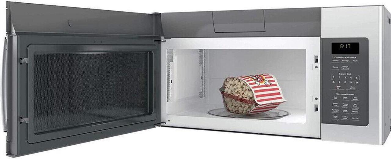 Alt view image 4 of 6 - 1.7 Cu. Ft. Over-the-Ran  Microwave Oven Stainless Steel + 2 Year Warranty