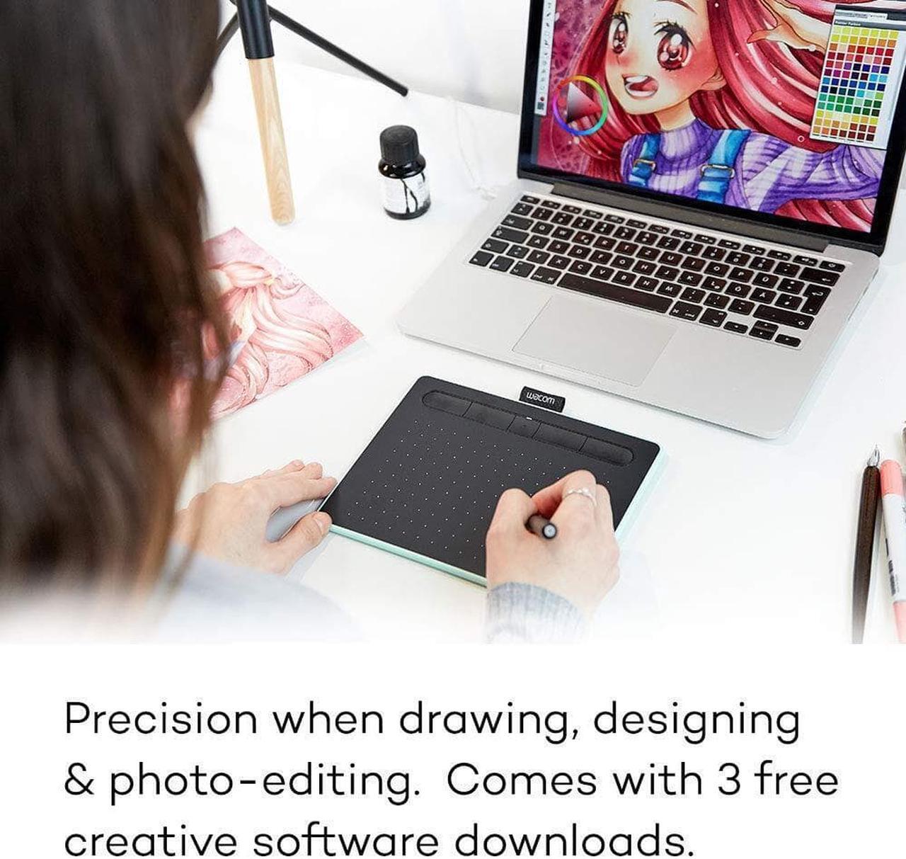Alt view image 4 of 6 - Intuos Creve Pen Tablet for Graphics - Small, Black