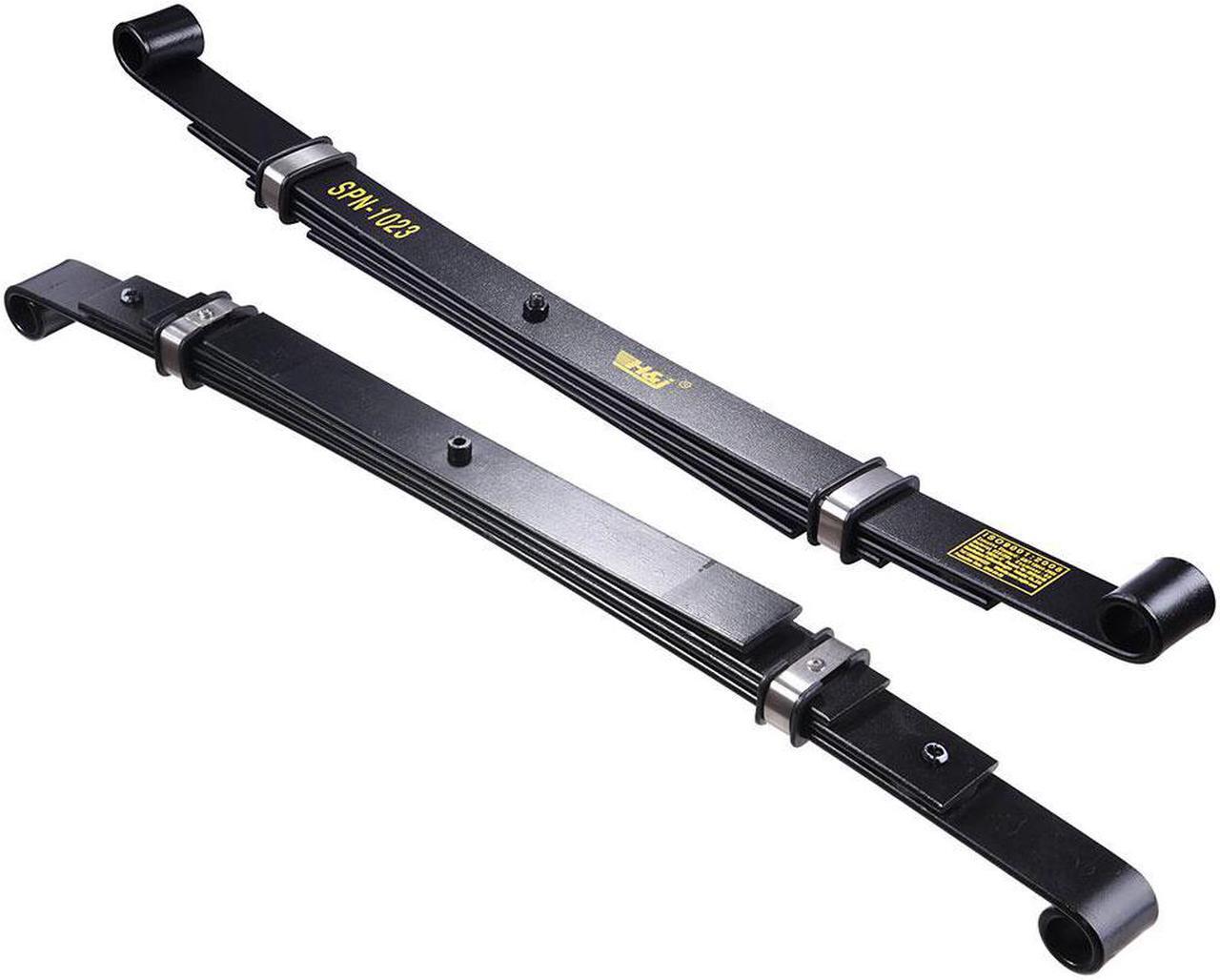 Alt view image 4 of 7 - Set of 2 Rear Leaf Springs for Club Car Precedent Golf Cart Heavy Duty Dual Action with Bushings