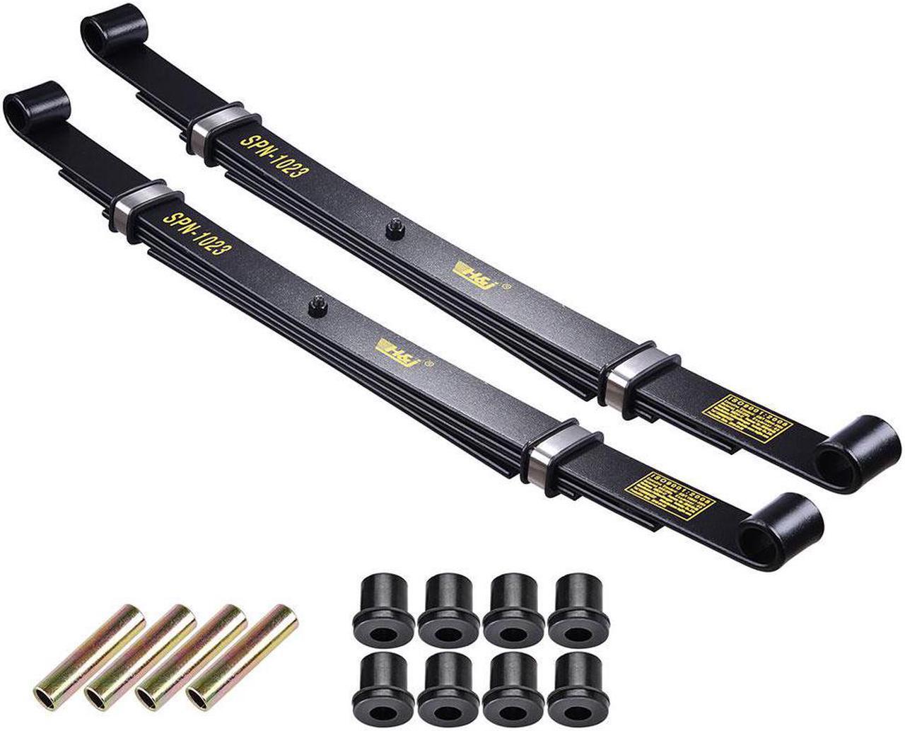 Main image of Set of 2 Rear Leaf Springs for Club Car Precedent Golf Cart Heavy Duty Dual Action with Bushings