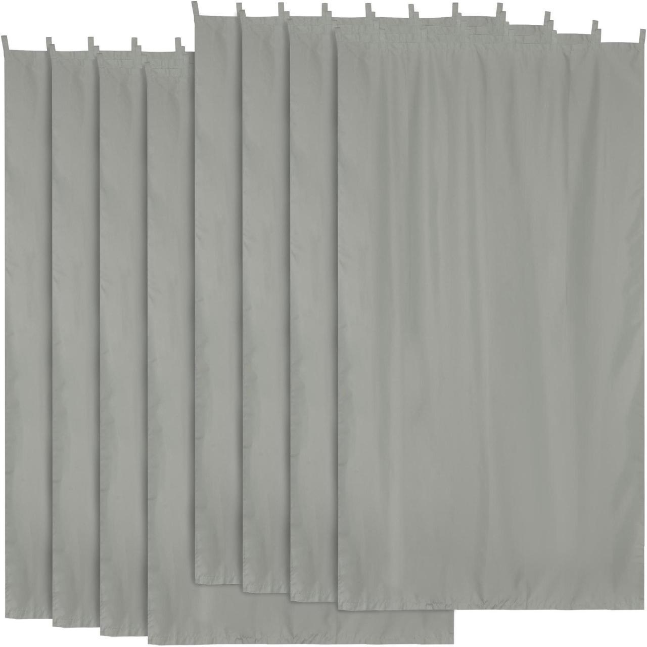 Yescom 54"x120" Outdoor Curtain Drape Tab Top UV30+ Patio Pergola Backyard 8 Piece