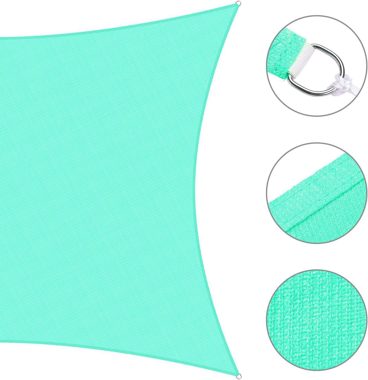 Alt view image 5 of 7 - Yescom 2 Pack 19x13 Ft 97% UV Block Rectangle HDPE Sun Shade Sail Canopy Cover Net Park