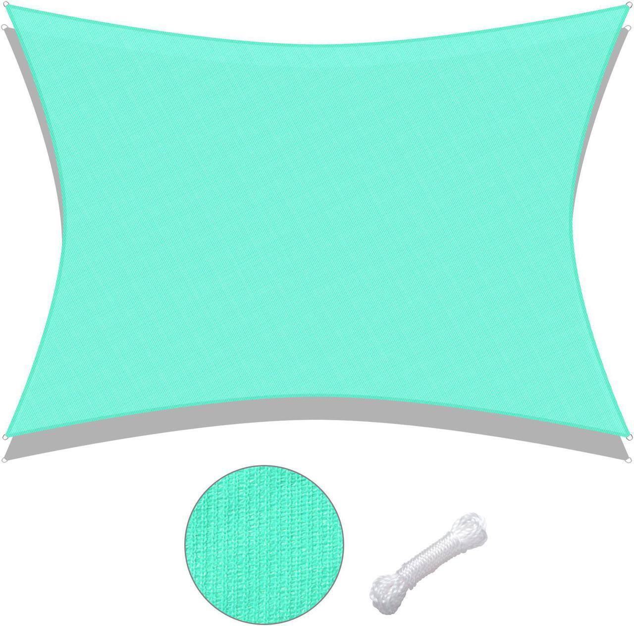 Alt view image 2 of 7 - Yescom 19x13 Ft 97% UV Block Rectangle HDPE Sun Shade Sail Canopy Cover Net Poolside