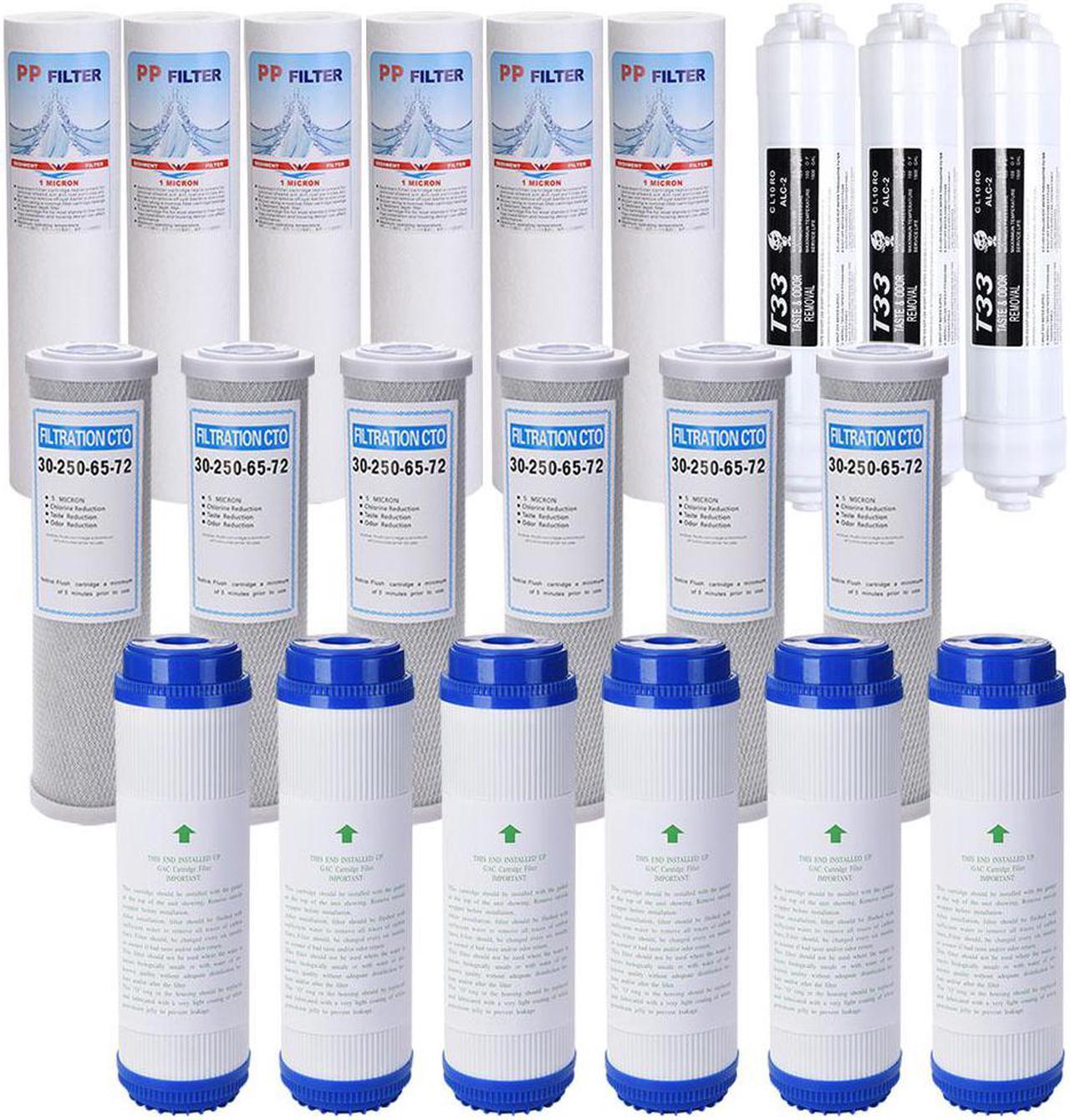 21 pcs Reverse Osmosis Water Sediment/Carbon block /inline replacment filters