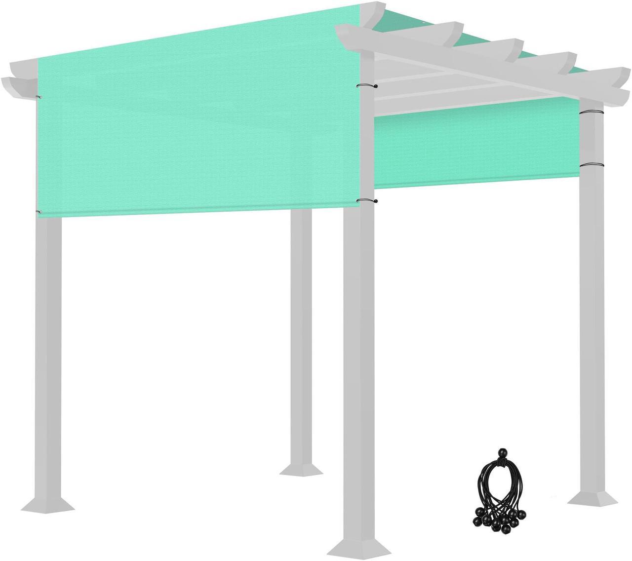 8x10 Ft Universal Pergola Canopy Replacement Cover Sun Shade Rod Pocket Patio