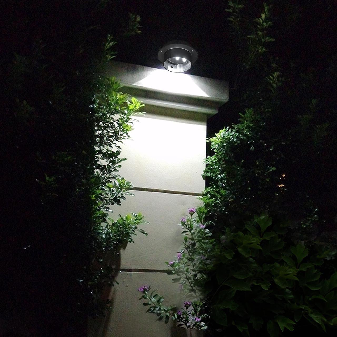 Alt view image 2 of 7 - LED Solar Gutter Light Waterproof Outdoor Garden Fence Wall Lights 10 Packs