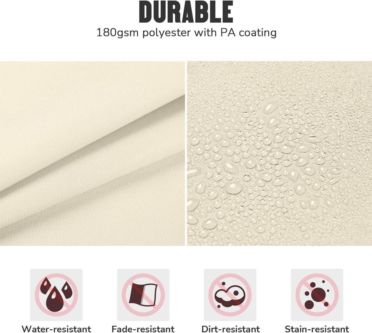 Alt view image 5 of 7 - 76"x44" Outdoor Swing Cover Replacement Canopy UV30+ 180gsm Top Patio Yard Garden Seat