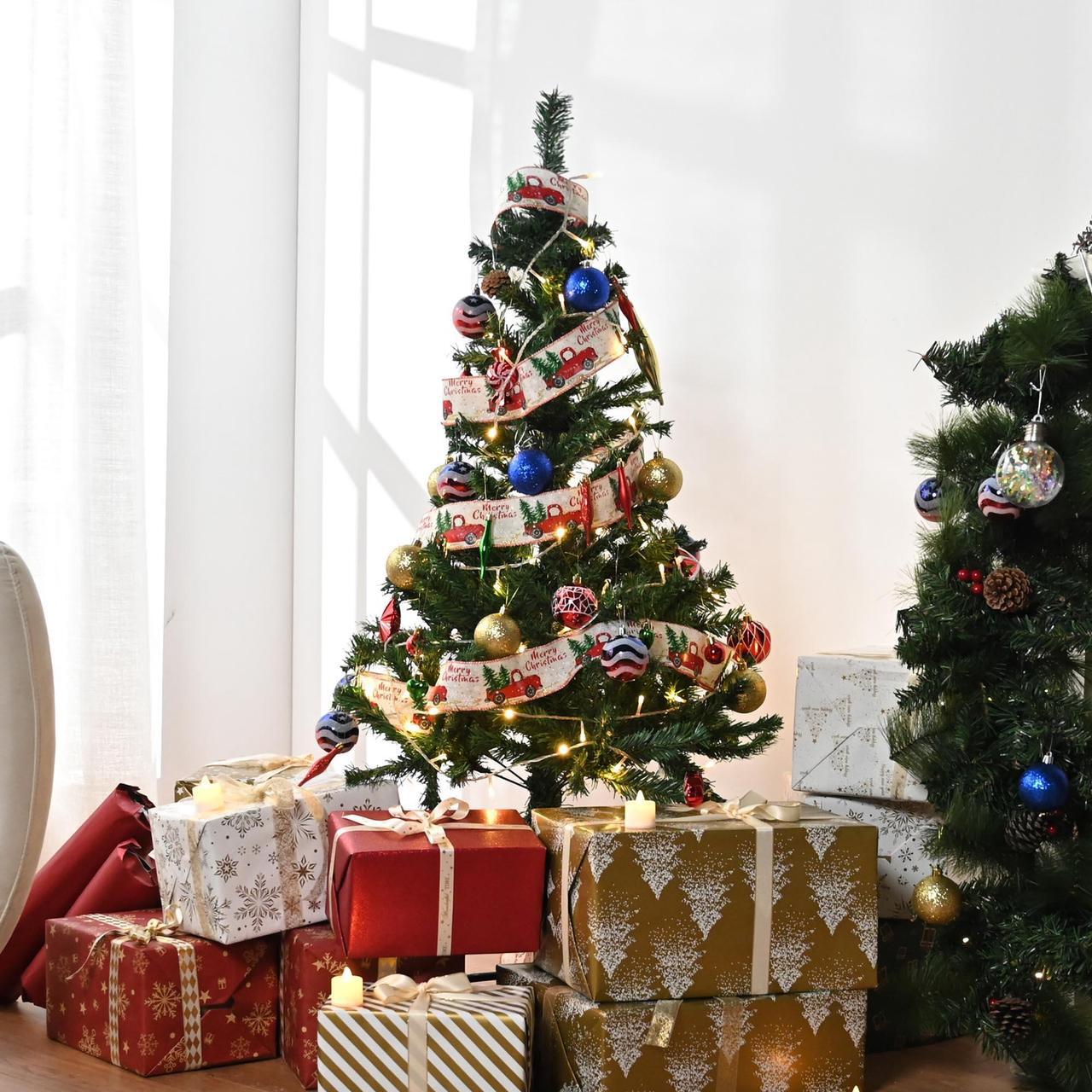 Main image of Yescom Christmas Tree Artificial,4Ft Green Xmas Tree,Folded Hinged,200 Branch Tips Party Decoration