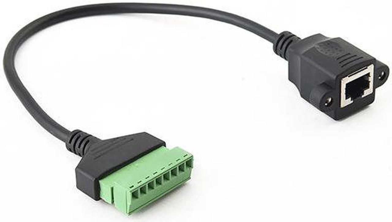 RJ45 Female Socket Wiring Type Network Adapter Cable