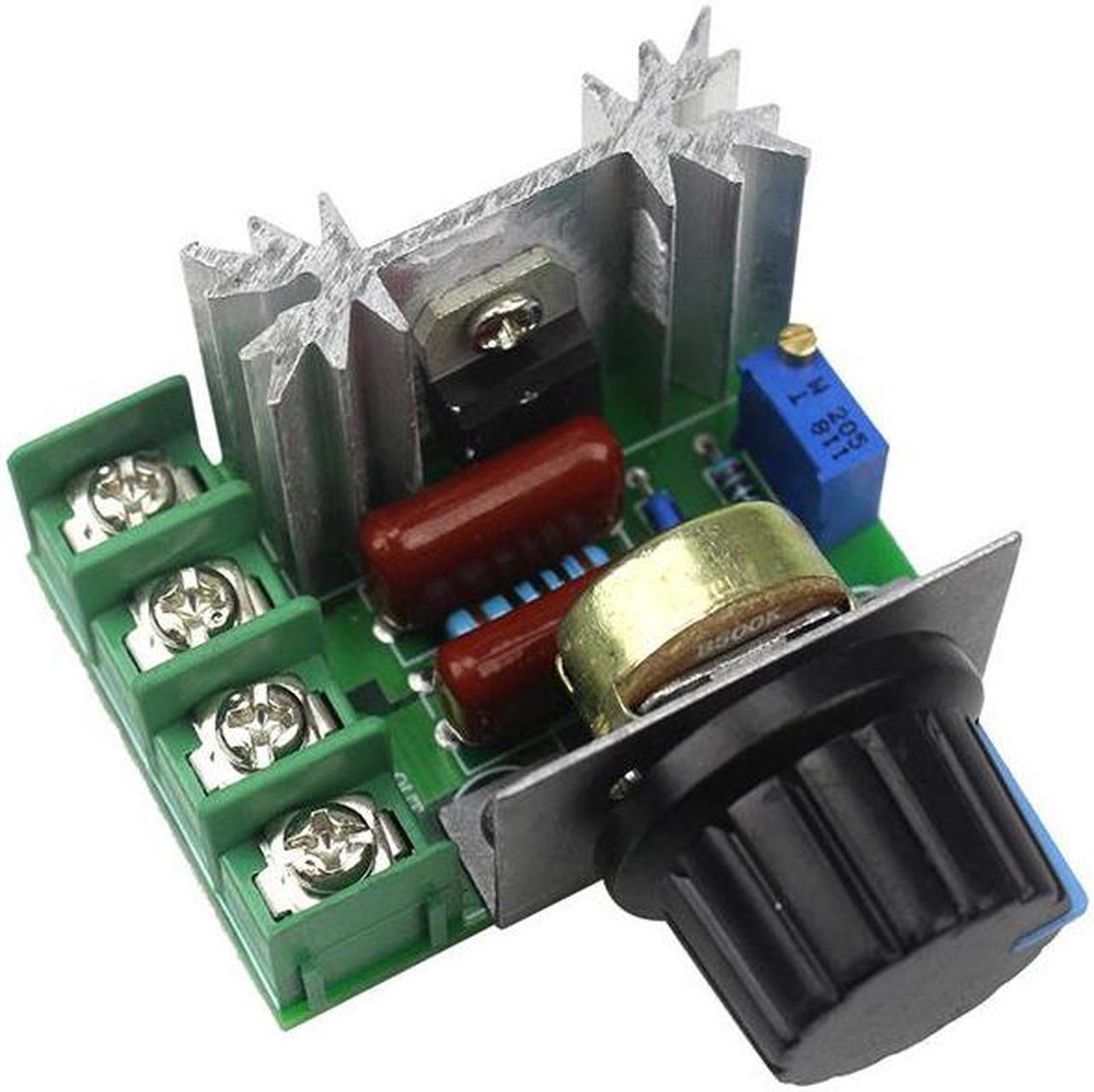 2000W AC Voltage Regulator, Electronic Voltage Regulator, Dimming, Speed Regulation, Temperature Regulation High Reliability Version