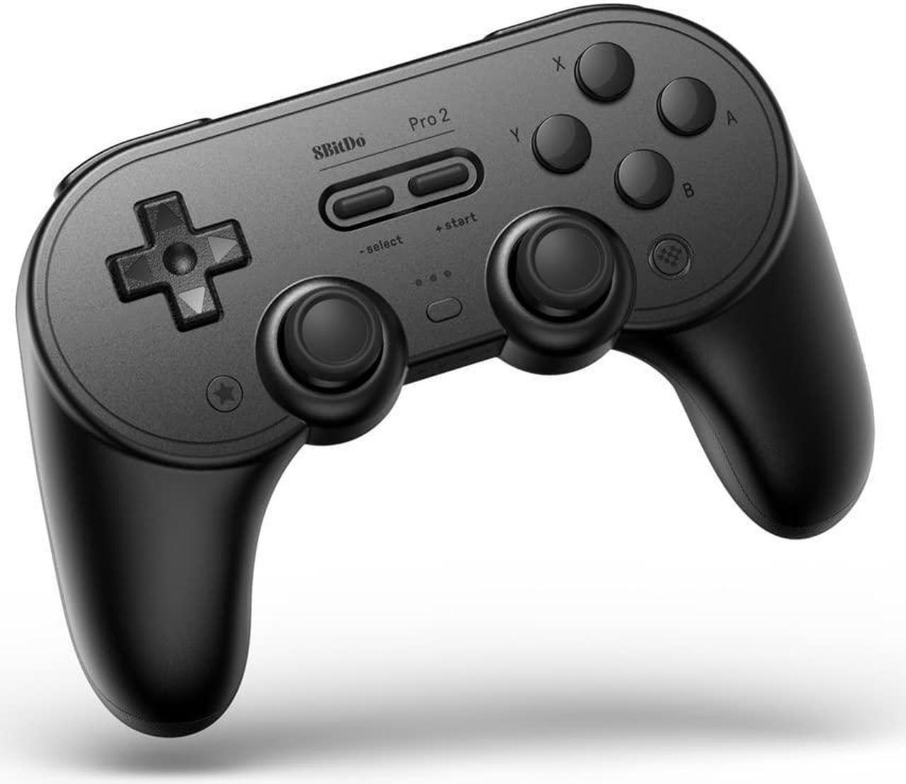 8Bitdo Pro 2 Bluetooth Controller for Switch/Switch OLED, PC, macOS, Android, Steam & Raspberry Pi (Black Edition) - Nintendo Switch