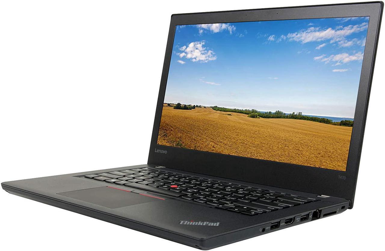 Lenovo Grade A Laptop ThinkPad T470 Intel Core i5 6th Gen 6300U (2.40GHz) 16GB Memory 256 GB SSD Intel HD Graphics 520 14.0" Windows 10 Pro 64-bit