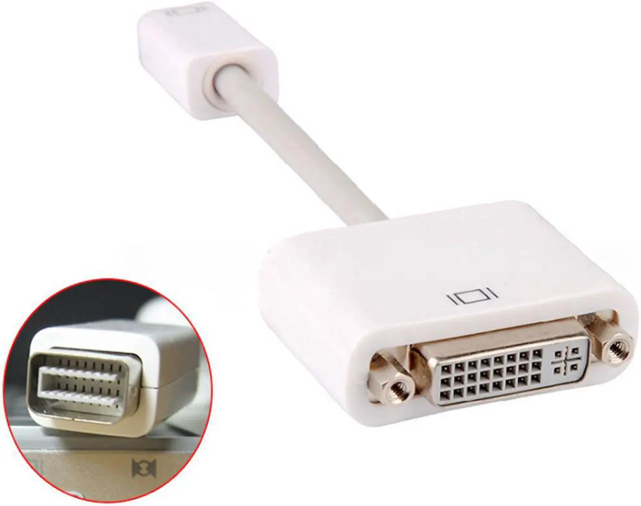 Alt view image 2 of 2 - Mini DVI to DVI adapter cable for A1283 A1224 A1224 Notebook