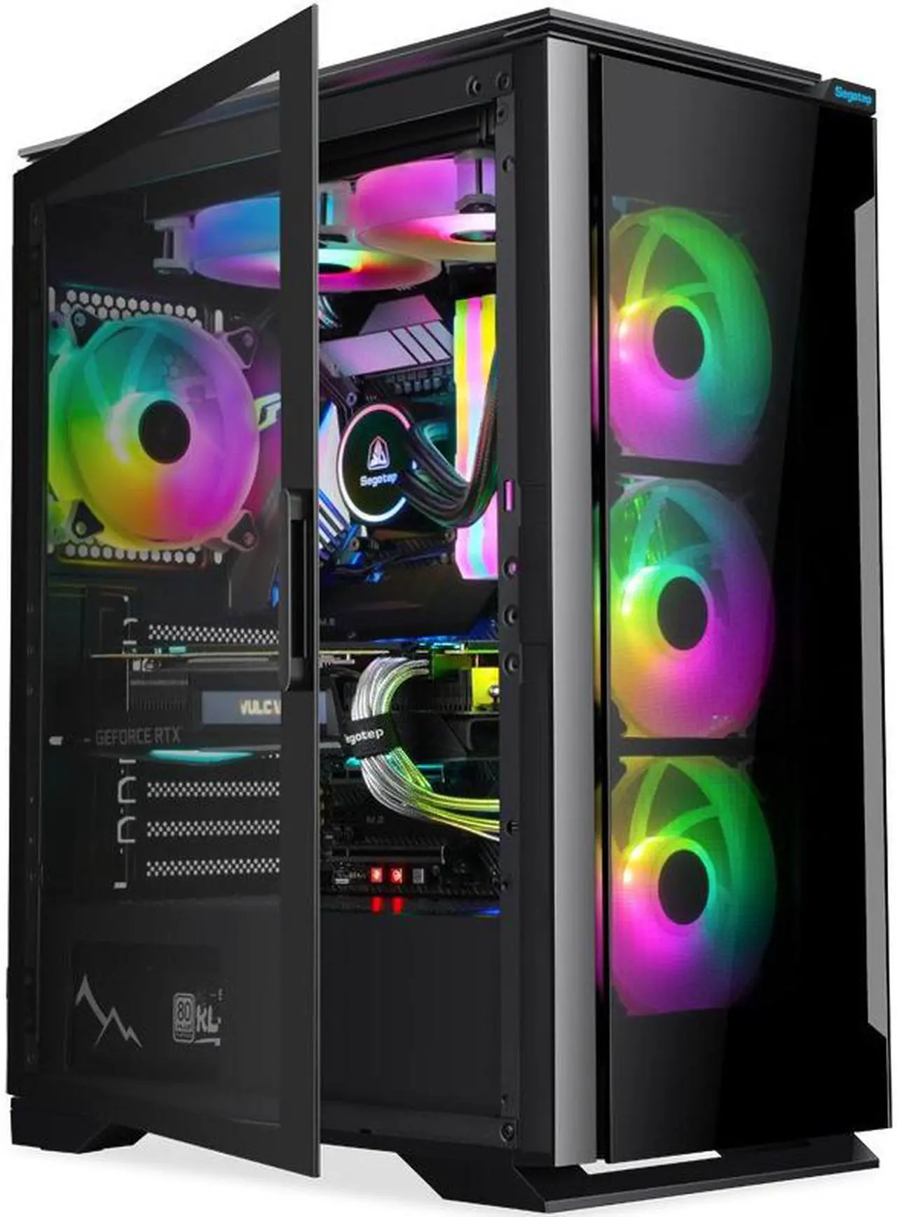 Alt view image 2 of 6 - IPASON - Gaming Desktop - Ryzen5 5600X (6 Core up to 4.7GHz 7nm) - NVIDIA GeForce RTX3070 - 1TB SSD NVMe - 16GB 3200MHz - B550 - 750W Gold Power Supply - Windows 10 home - RGB Fans - Gaming PC