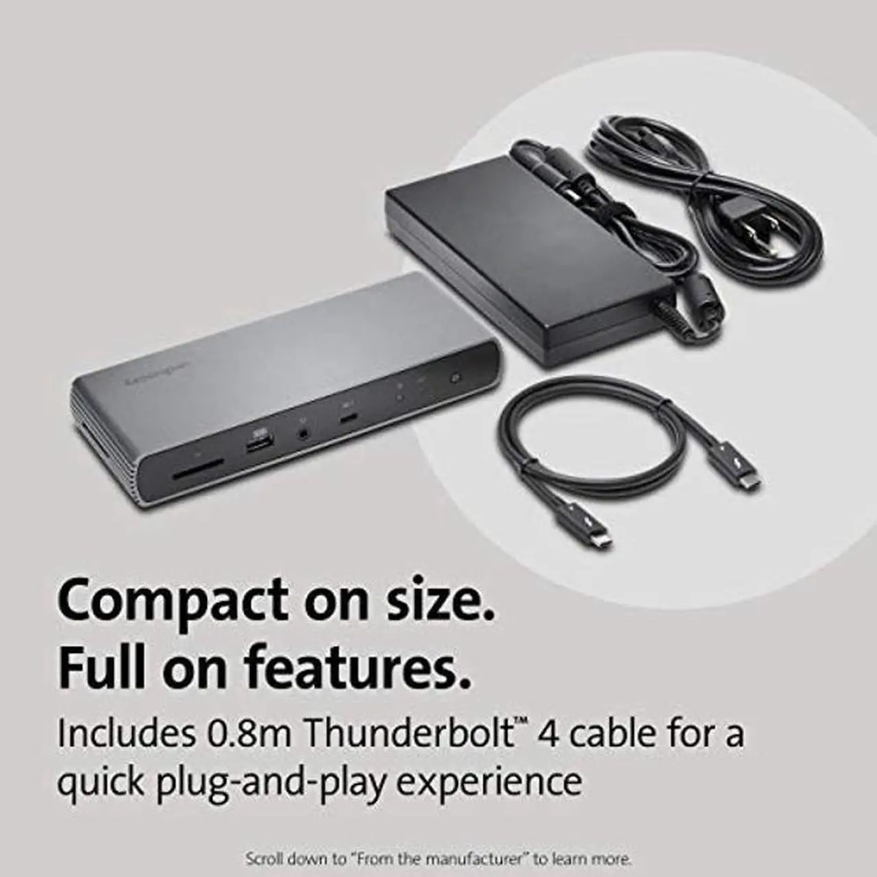 Alt view image 2 of 3 - Kensington SD5700T Thunderbolt 4 Docking Station, Dual 4K, 90W PD - Window and Mac OS (K35175NA)